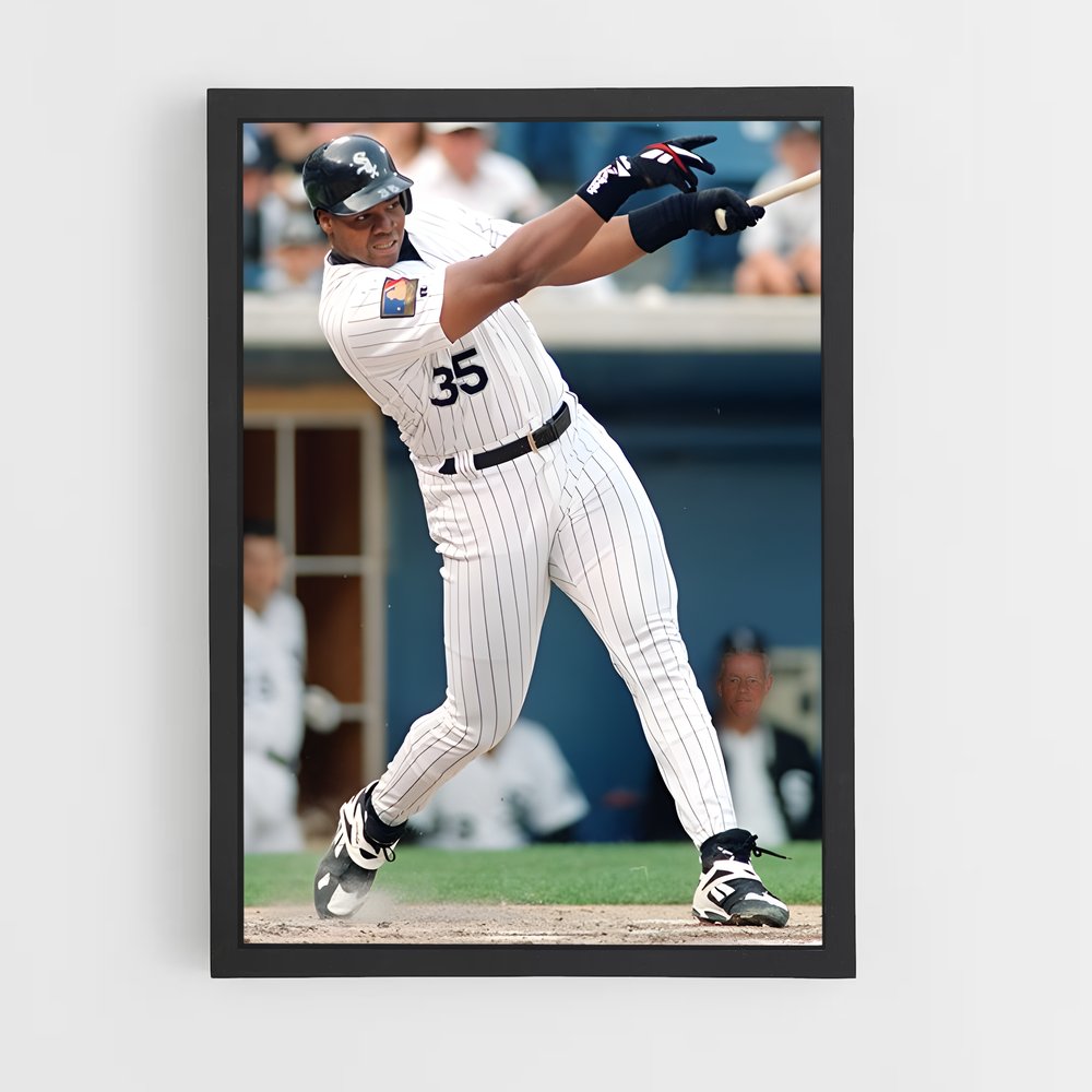 Poster Frank de thomas – affiche Baseball (vue 2)